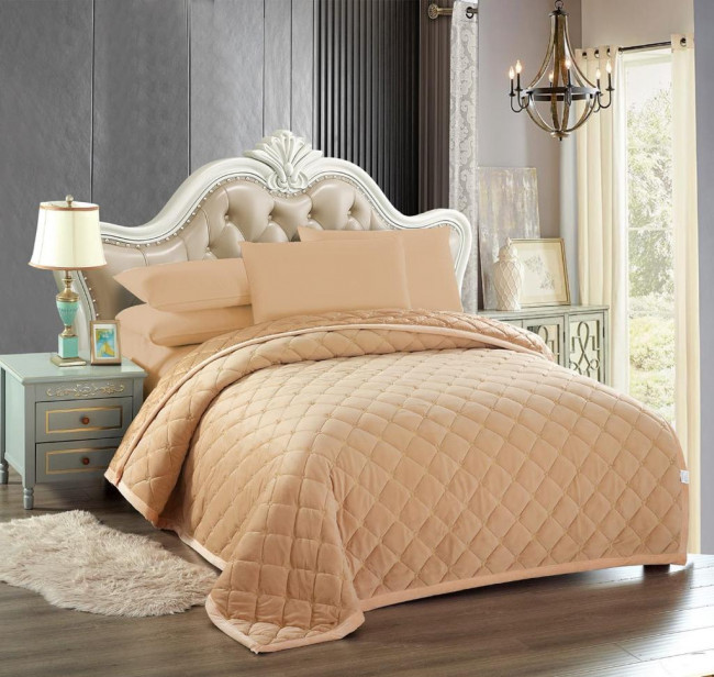 Покрывало Звезда цвет Бежевый POKARZ01