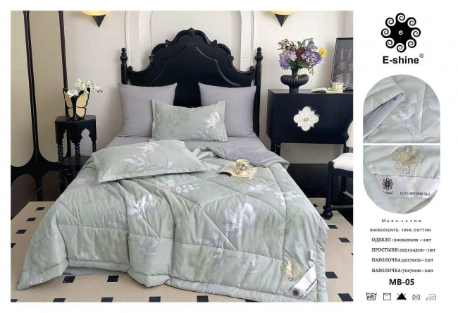 Одеяло Boris E-Shine Мако-Сатин с простыней и наволочками ODBORMS010