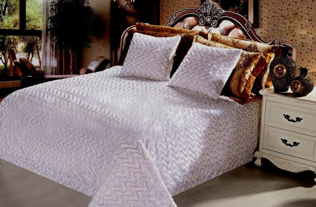 Плед НОРКА.ВОЛНА (Белый) Плед НОРКА.ВОЛНА (Белый)