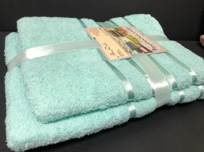 Комплект полотенец 2 шт. махра UZBAD2