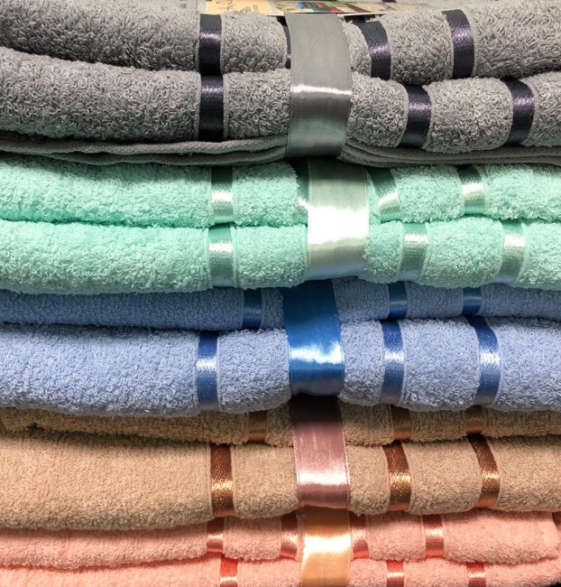 Комплект полотенец 2 шт. махра UZBAD2