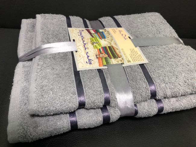 Комплект полотенец 2 шт. махра UZBAD2