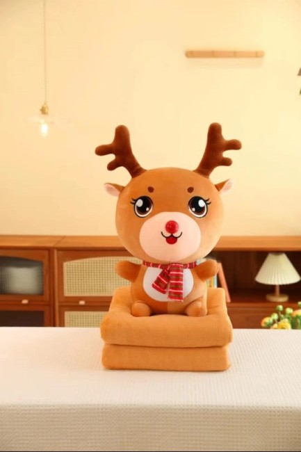 Плед с игрушкой Оленята Санты PLIGOLS Плед с игрушкой Оленята Санты PLIGOLS