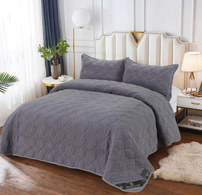 Покрывало Roberto Cavalli велюр с наволочками PORC