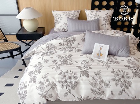 КПБ Boris Двусторонний Страйп-сатин BORDSS003