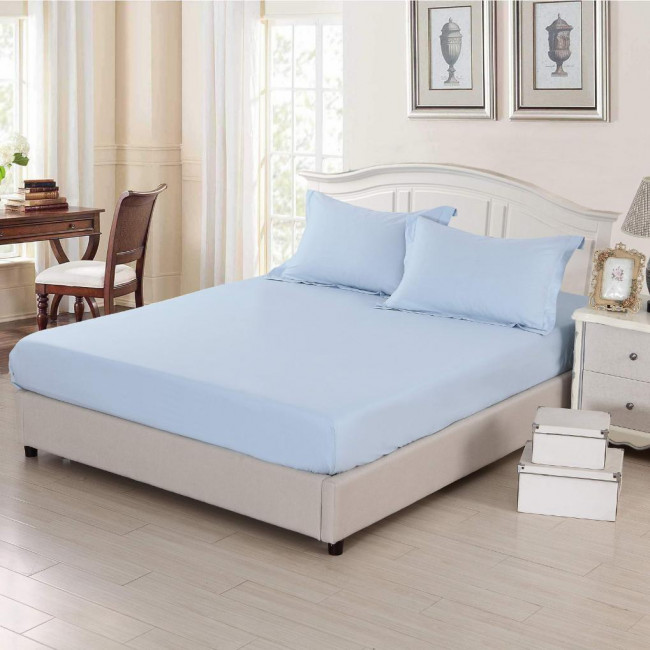 Простыня Жатка на резинке с наволочками 70х70 PRORN18 (Голубой)