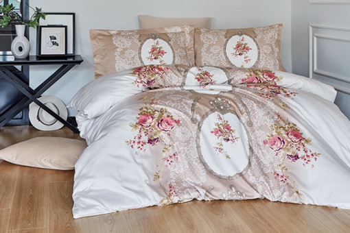 КПБ FIRST CHOICE Cotton Satin Poema Mink S-216 КПБ FIRST CHOICE Cotton Satin Poema Mink S-216