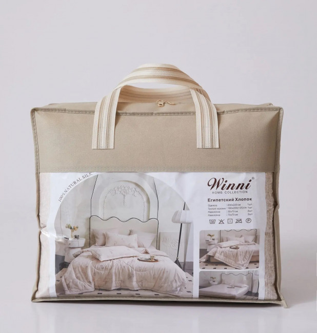 Одеяло Mency Египетский Хлопок с простыней на резинке и наволочками  ODMENER11