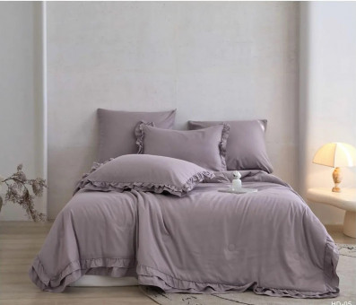 Одеяло Mency Бархатный Сатин с рюшами ODMENBR01