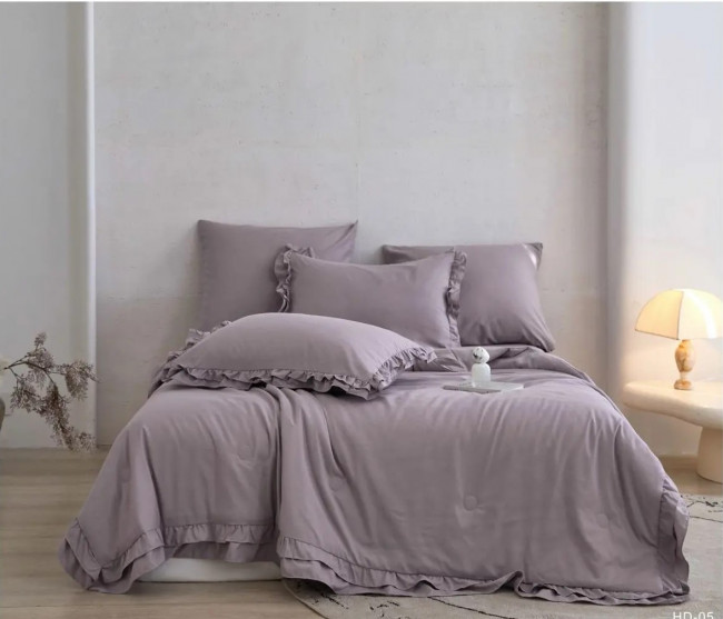 Одеяло Mency Бархатный Сатин с рюшами ODMENBR01