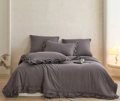 Одеяло Mency Бархатный Сатин с рюшами ODMENBR02