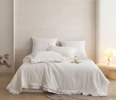 Одеяло Mency Бархатный Сатин с рюшами ODMENBR03