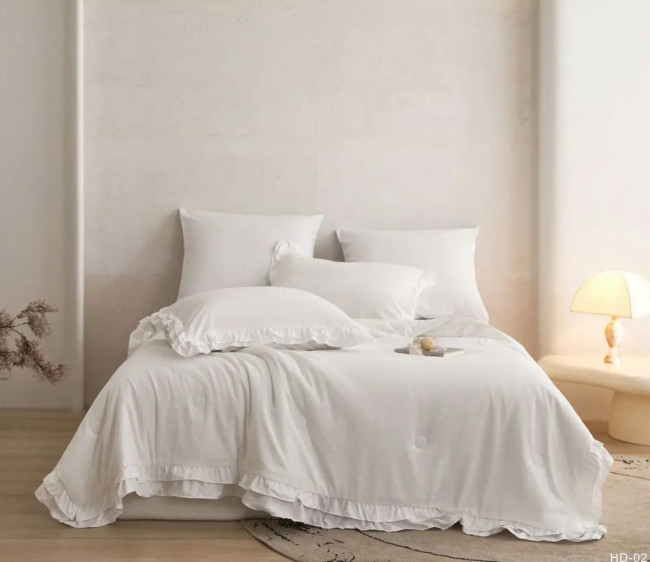 Одеяло Mency Бархатный Сатин с рюшами ODMENBR03