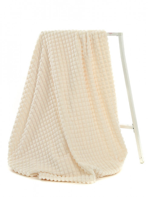 Плед бамбук двухсторонний Квадро 200х220 см (Кремовый) Плед бамбук двухсторонний Квадро 200х220 см (Кремовый)