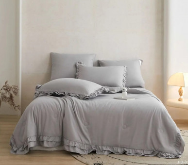 Одеяло Mency Бархатный Сатин с рюшами ODMENBR04