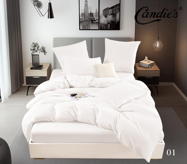 КПБ Candie's Бархат Сатин с простыней на резинке по кругу CANBSR01 КПБ Candie's Бархат Сатин с простыней на резинке по кругу CANBSR01