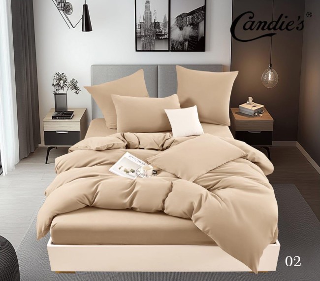 КПБ Candie's Бархат Сатин с простыней на резинке по кругу CANBSR02 КПБ Candie's Бархат Сатин с простыней на резинке по кругу CANBSR02