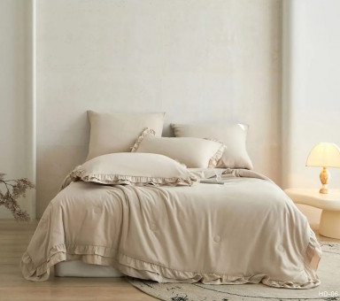 Одеяло Mency Бархатный Сатин с рюшами ODMENBR06