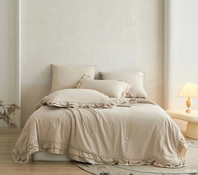 Одеяло Mency Бархатный Сатин с рюшами ODMENBR06