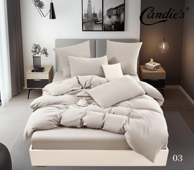 КПБ Candie's Бархат Сатин с простыней на резинке по кругу CANBSR03 КПБ Candie's Бархат Сатин с простыней на резинке по кругу CANBSR03