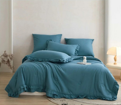 Одеяло Mency Бархатный Сатин с рюшами ODMENBR07