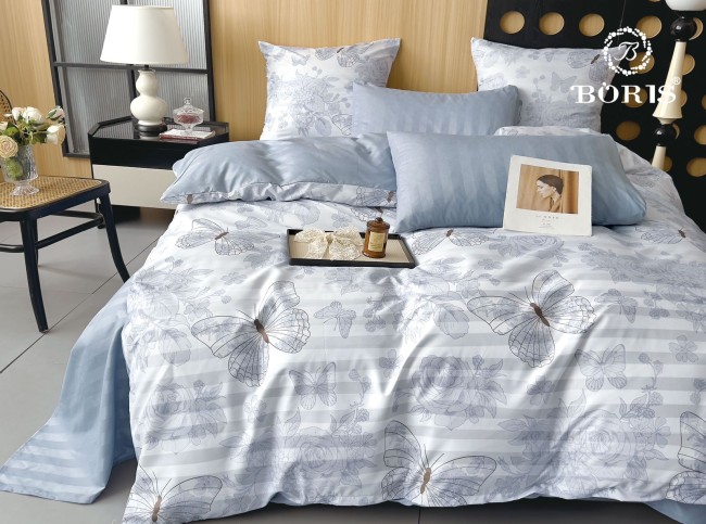 КПБ Boris Двусторонний Страйп-сатин BORDSS015