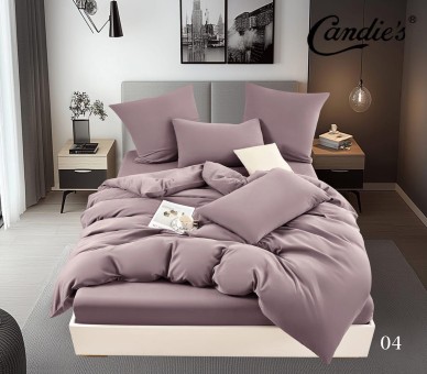 КПБ Candie's Бархат Сатин с простыней на резинке по кругу CANBSR04 КПБ Candie's Бархат Сатин с простыней на резинке по кругу CANBSR04