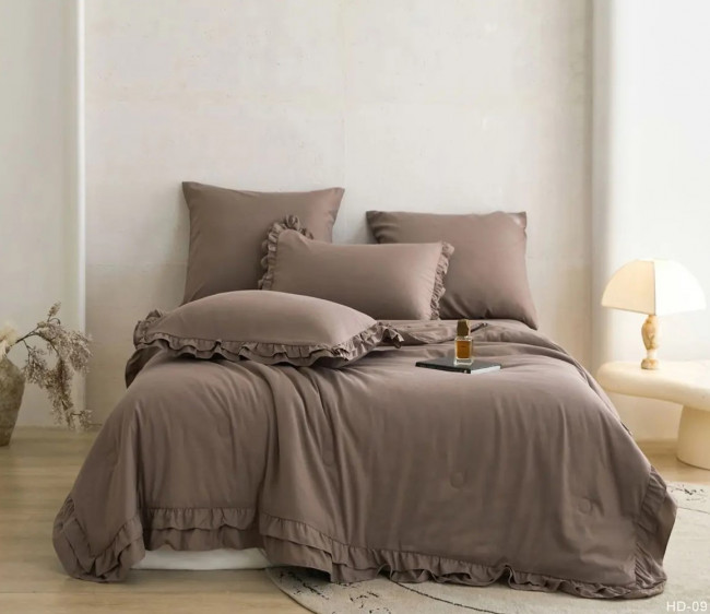 Одеяло Mency Бархатный Сатин с рюшами ODMENBR09