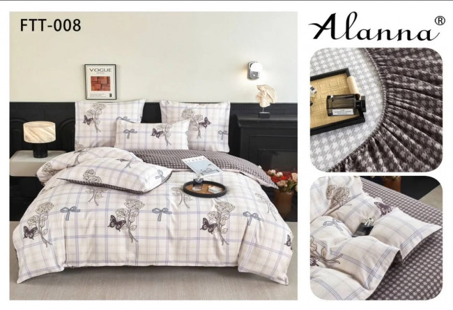 КПБ Alana Сатин на резинке по кругу ALARFTT08