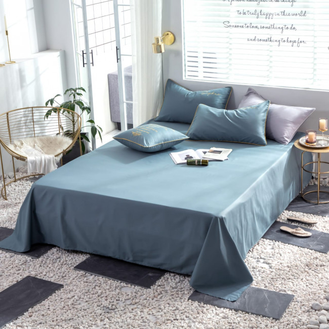 КПБ Mency однотонный с вышивкой MENO003 КПБ Mency однотонный с вышивкой MENO003