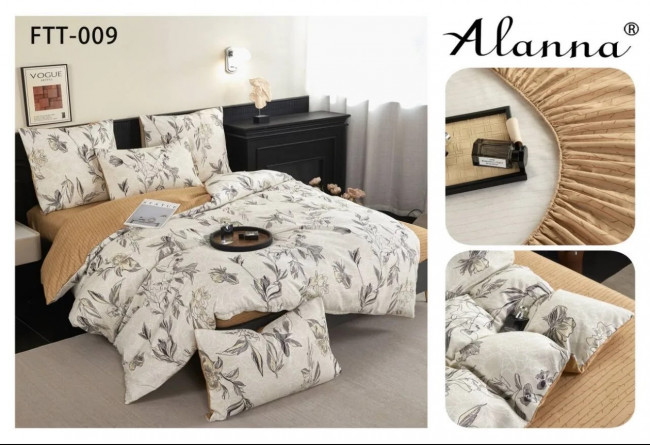 КПБ Alana Сатин на резинке по кругу ALARFTT09