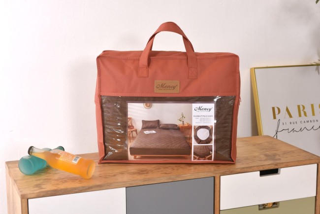 Наматрасник Mency стеганый с бортом без наволочек NAMSR09 (Бежевый)