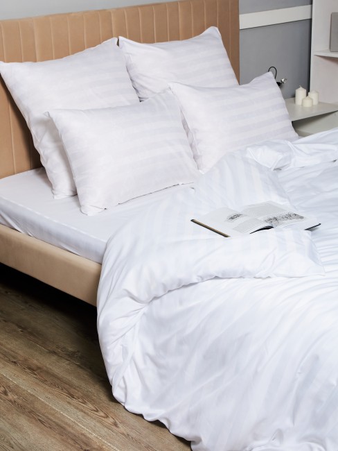 КПБ Candie's Страйп-сатин на резинке по кругу CANSSR001 КПБ Candie's Страйп-сатин на резинке по кругу CANSSR001