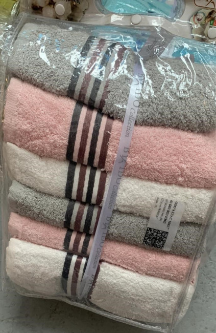 Полотенце 50х90 см. 6 шт в упаковке в ассортименте POLAS01