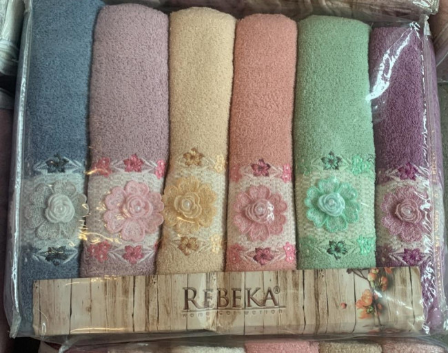 Полотенце 50х90 см. 6 шт в упаковке в ассортименте POLAS01