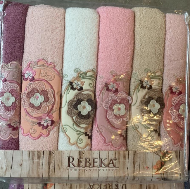 Полотенце 50х90 см. 6 шт в упаковке в ассортименте POLAS01