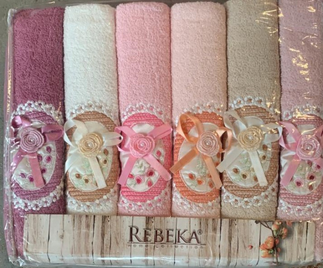 Полотенце 50х90 см. 6 шт в упаковке в ассортименте POLAS01