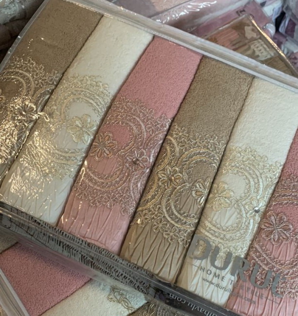 Полотенце 50х90 см. 6 шт в упаковке в ассортименте POLAS01