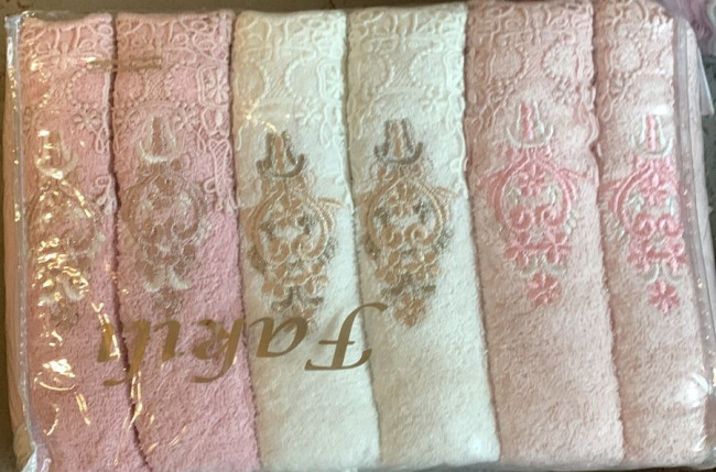 Полотенце 50х90 см. 6 шт в упаковке в ассортименте POLAS01