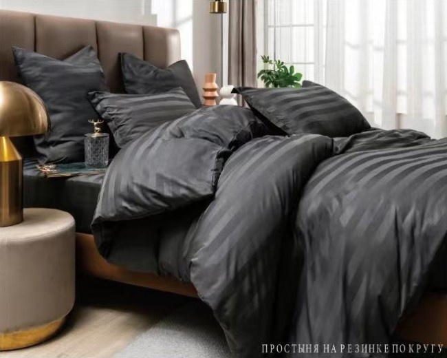 КПБ Boris Cтрайп-сатин на резинке по кругу BORSSR02 КПБ Boris Cтрайп-сатин на резинке по кругу BORSSR02