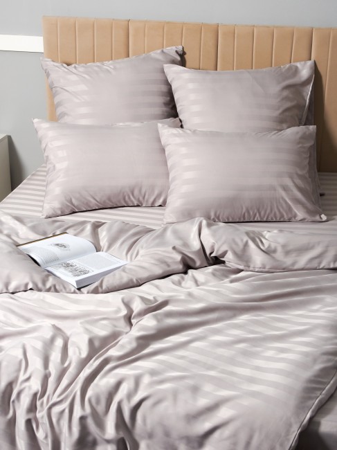 КПБ Candie's Страйп-сатин на резинке по кругу CANSSR002