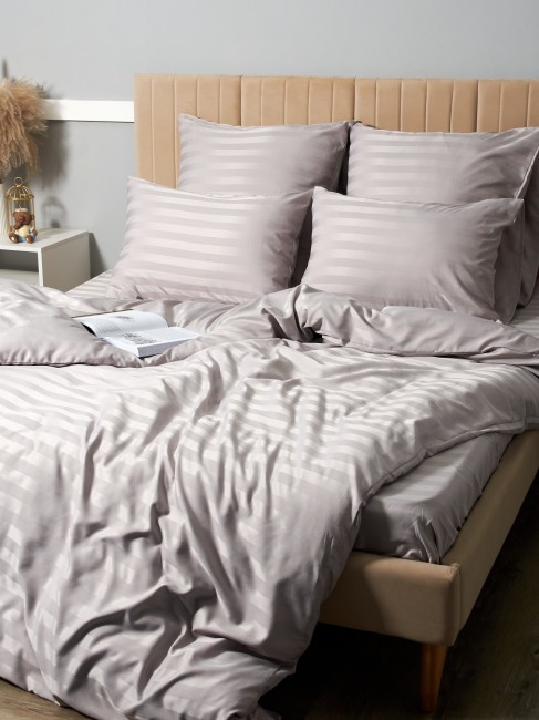 КПБ Candie's Страйп-сатин на резинке по кругу CANSSR002