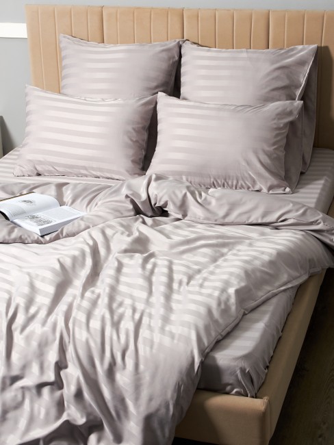 КПБ Candie's Страйп-сатин на резинке по кругу CANSSR002