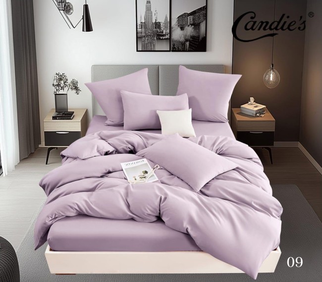 КПБ Candie's Бархат Сатин с простыней на резинке по кругу CANBSR09 КПБ Candie's Бархат Сатин с простыней на резинке по кругу CANBSR09