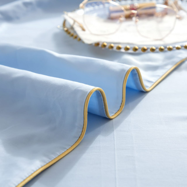 КПБ Mency однотонный с вышивкой MENO007