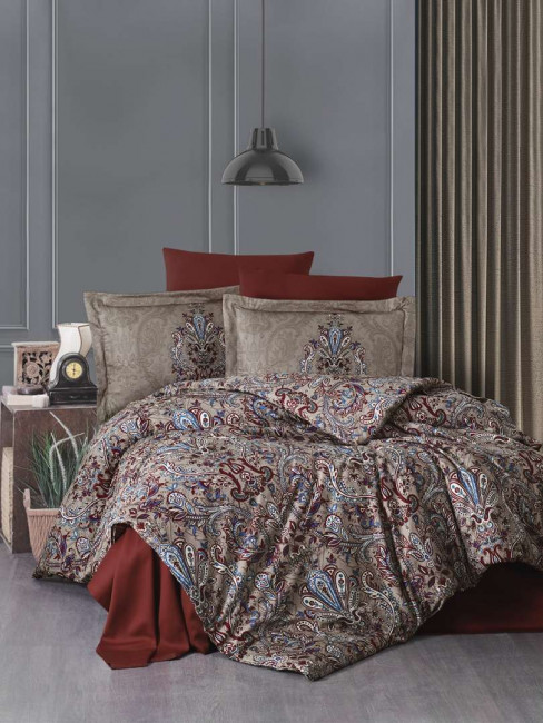 КПБ FIRST CHOICE Cotton Satin Евро FCCS010/3