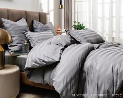 КПБ Boris Cтрайп-сатин на резинке по кругу BORSSR03 КПБ Boris Cтрайп-сатин на резинке по кругу BORSSR03