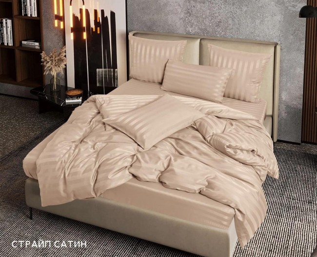 КПБ Candie's Страйп-сатин на резинке по кругу CANSSR003 КПБ Candie's Страйп-сатин на резинке по кругу CANSSR003