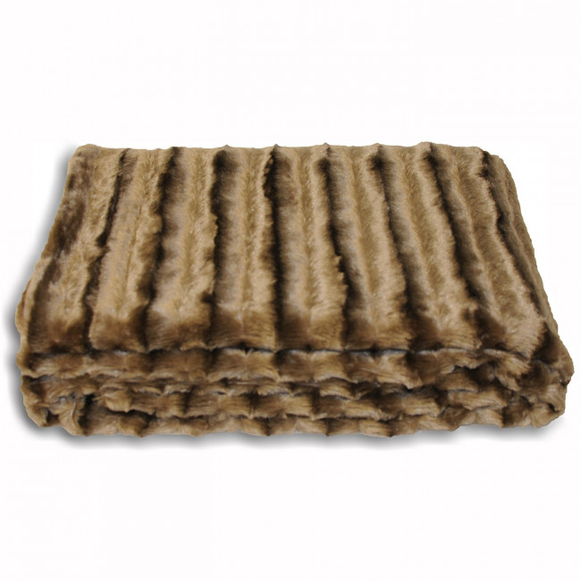 Плед НОРКА.ПОЛОСКА (Персиковый)