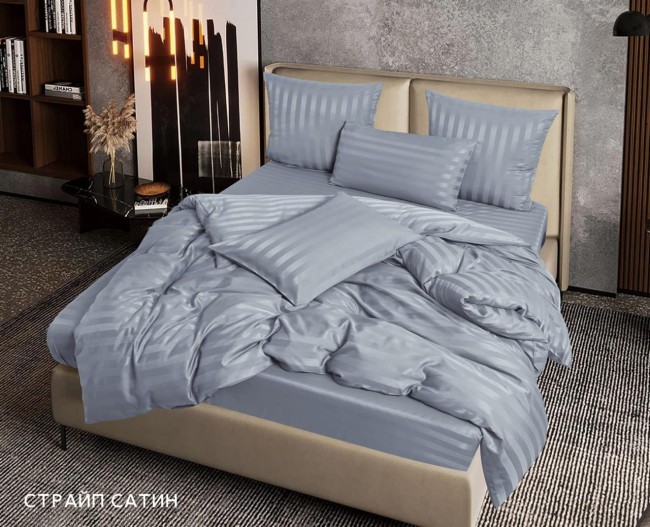 КПБ Candie's Страйп-сатин на резинке по кругу CANSSR004 КПБ Candie's Страйп-сатин на резинке по кругу CANSSR004